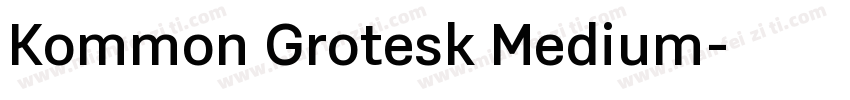 Kommon Grotesk Medium字体转换